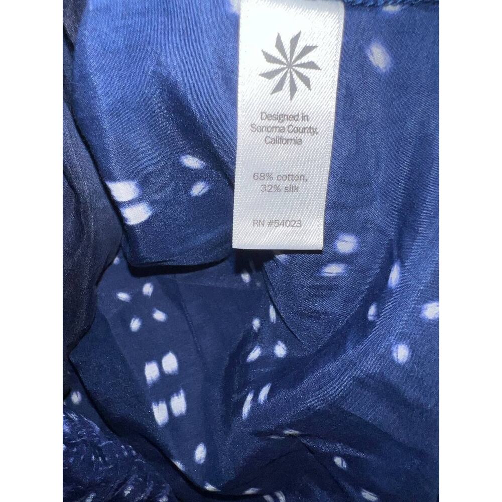 Athleta Printed Molokai cotton silk boho Y2K Maxi Dress Size Medium A010065 - Picture 8 of 13